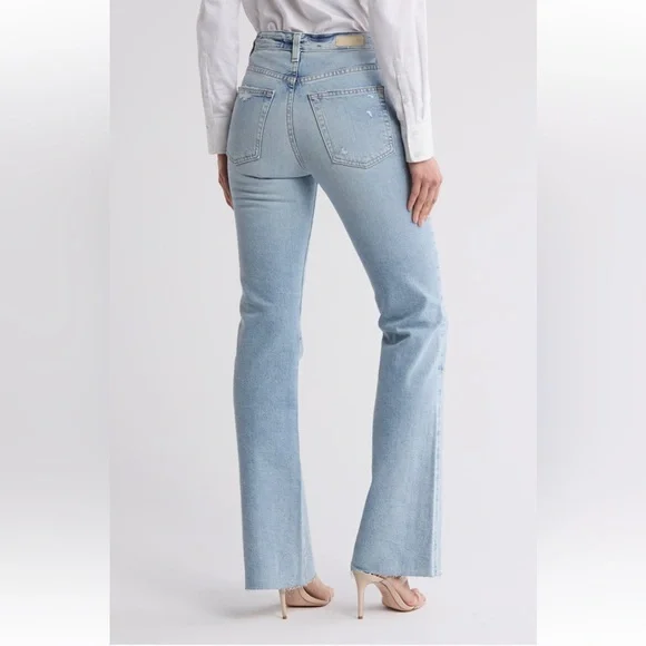 AG Alexxis High Waist Raw Hem Bootcut Jeans - Picture 2 of 11